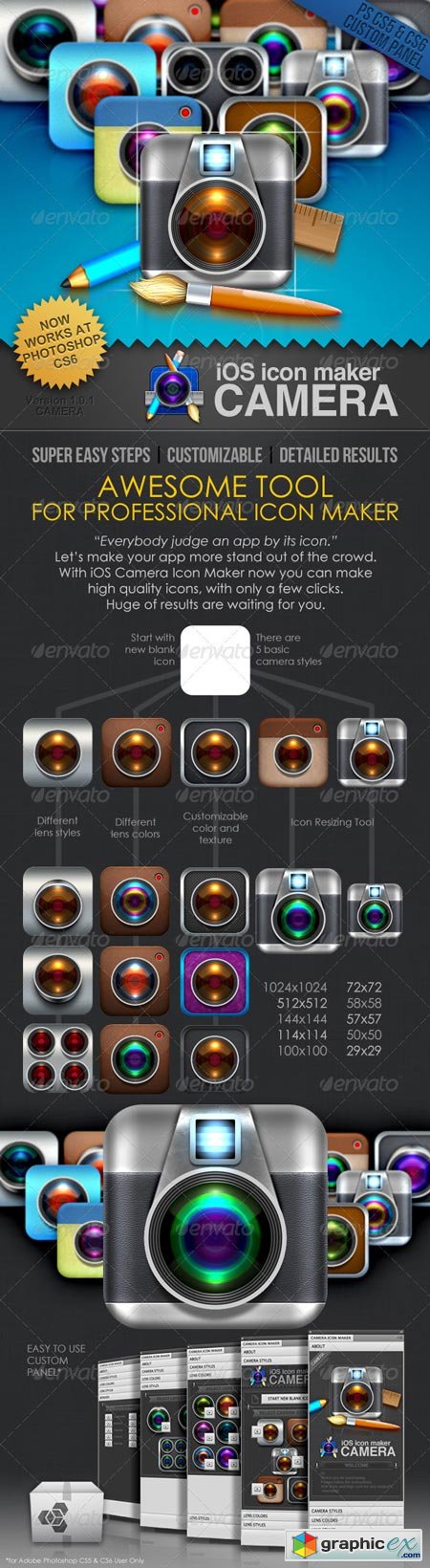 450x1640 Professional Tool Ios Camera Icon Maker Free Download