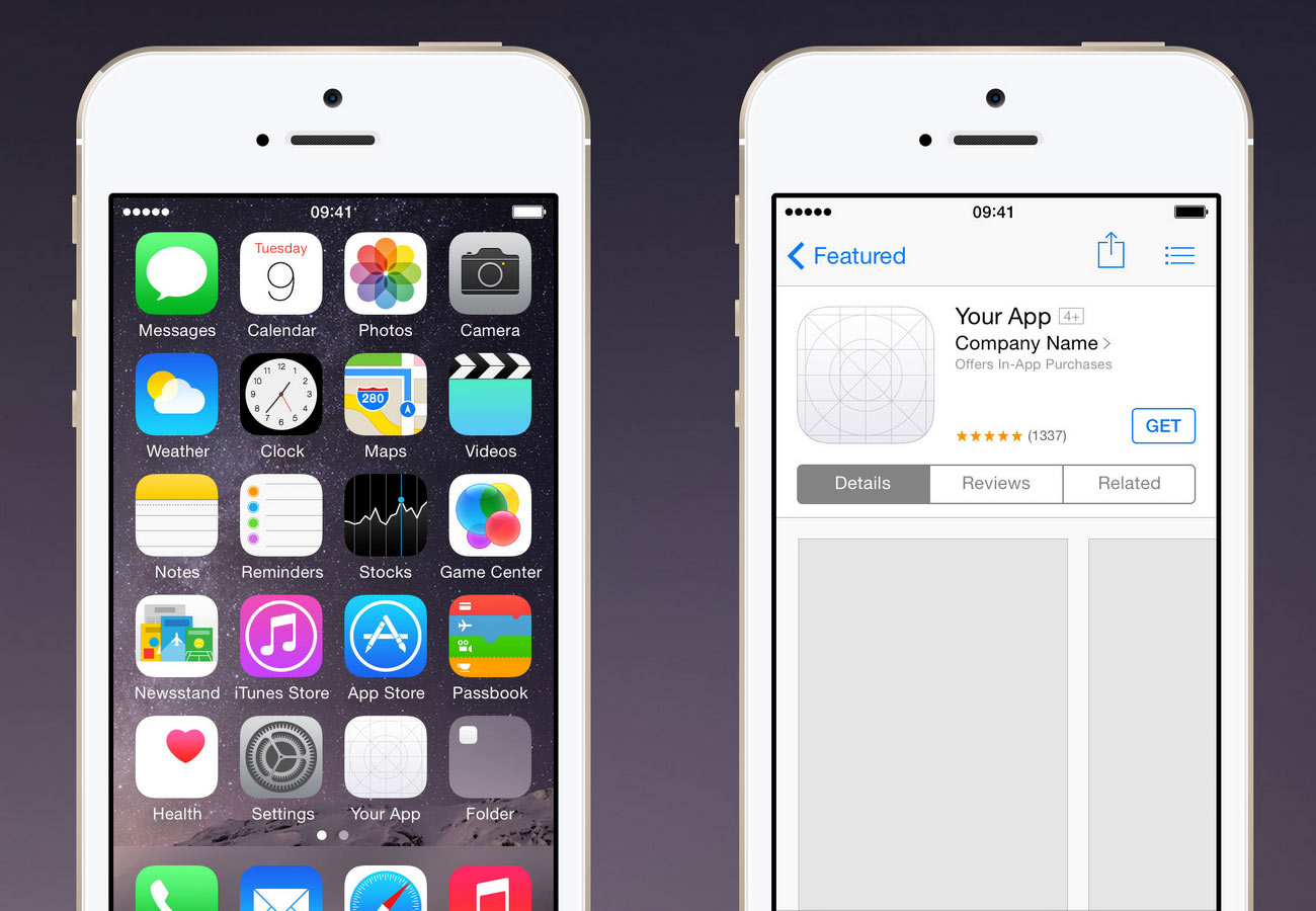 1300x900 Ios App Icon Template