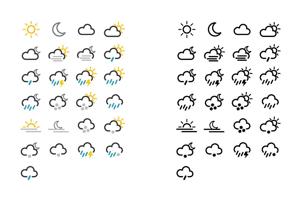 Like Design Weather Icons, Icon Pack, App Icon 1160x772 Like Design Weather Icons, Icon Pack, App Icon