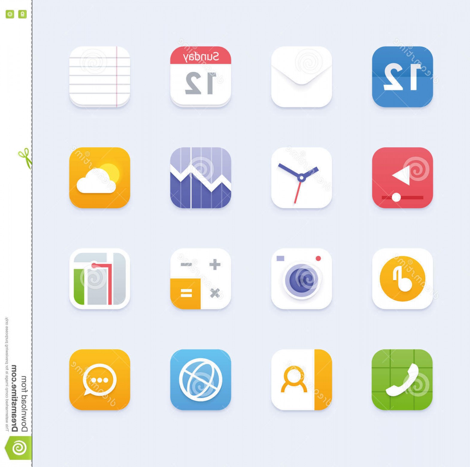 1570x1560 Stock Illustration Vector Generic Smartphone Tablet User Interface