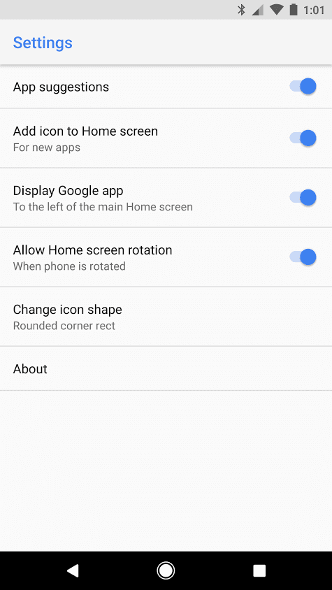 475x844 Android O Pixel Launcher Supports Five App Icon Shapes Android