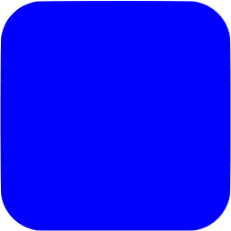 256x256 Blue Square Ios App Icon