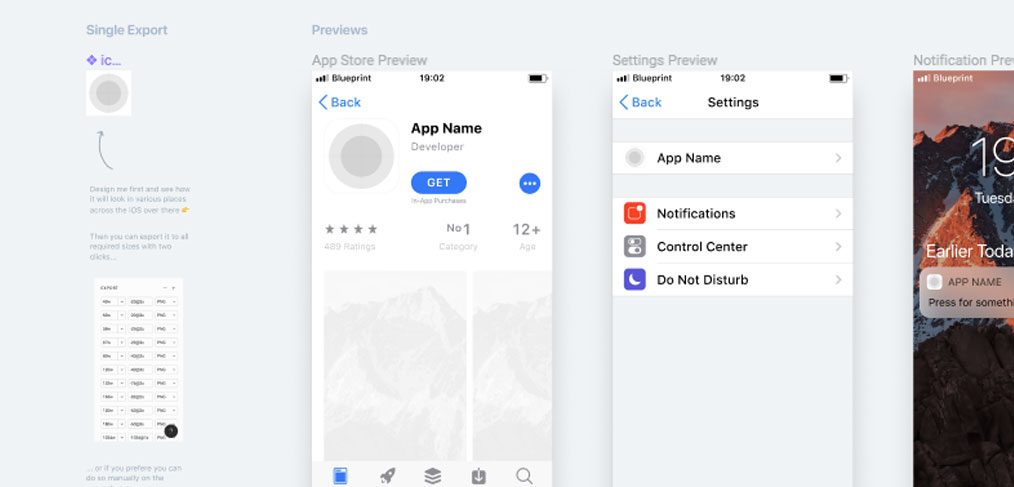 1014x487 Ios App Icon Template For Figma