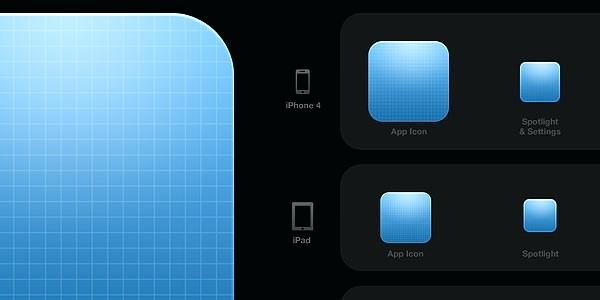 600x300 App Icon Template Iphone Photoshop Free