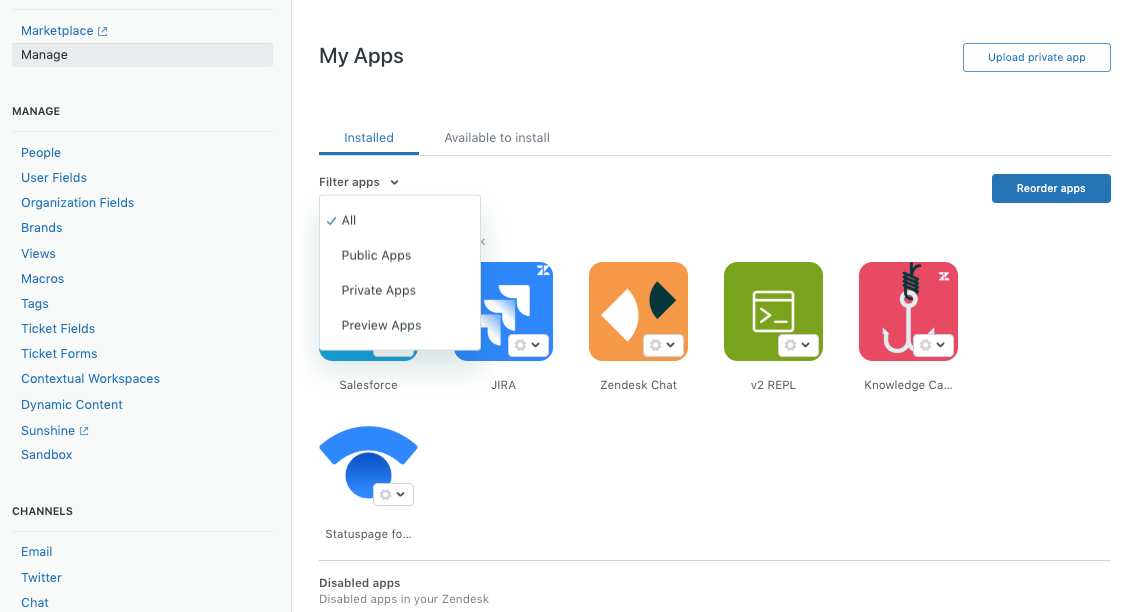 1131x612 Managing Your Installed Apps Zendesk Help