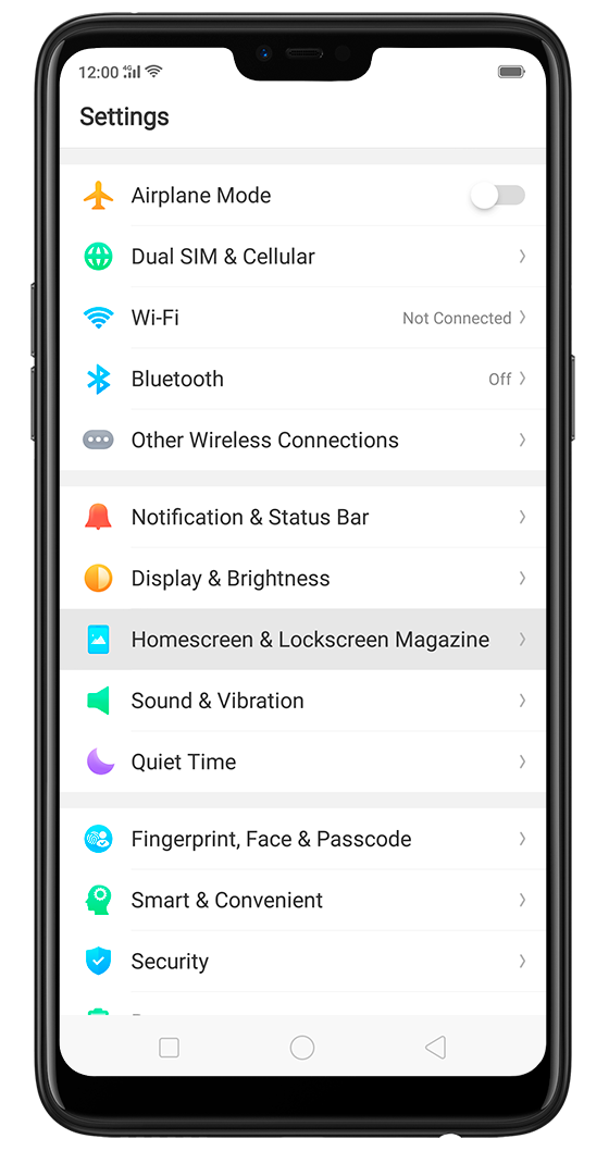 560x1058 Quick Actions Menu Oppo Global