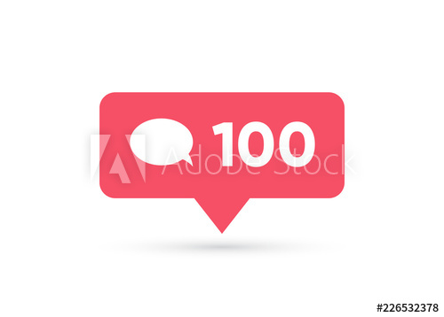 500x358 Counter Notification Icon Element For Social Network, Web, Ui