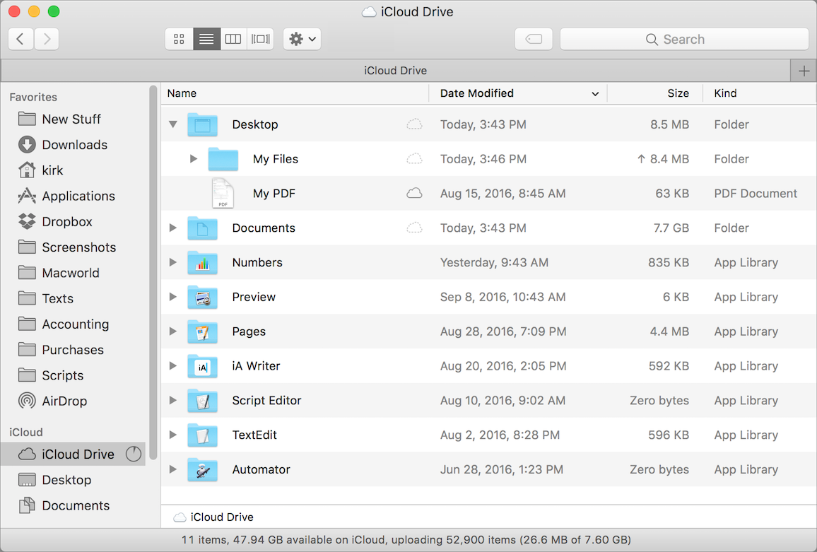 How To Use Macos Sierra's New Icloud Drive Features The Mac 1156x781 How To Use Macos Sierra's New Icloud Drive Features The Mac