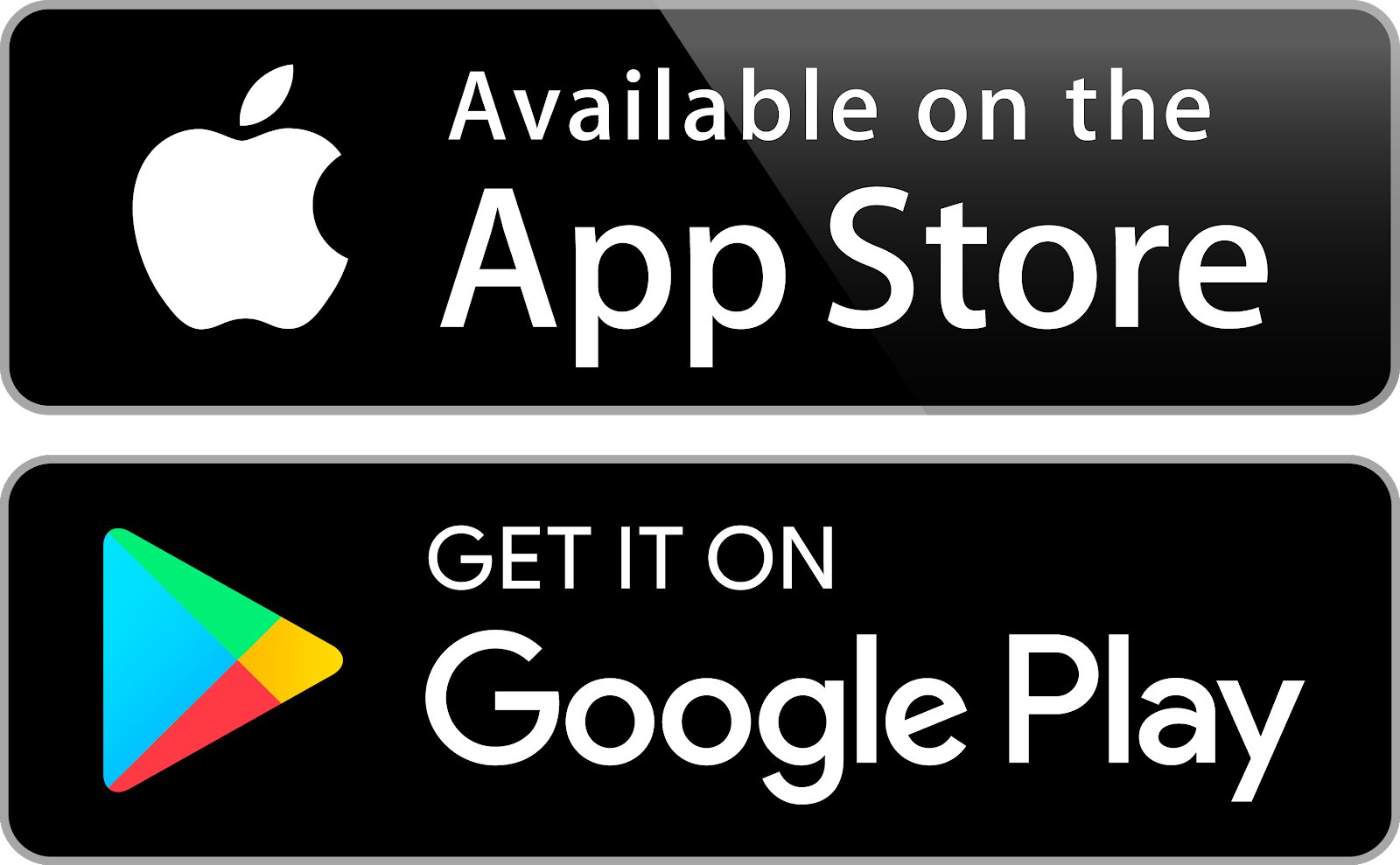 download on app store and google play