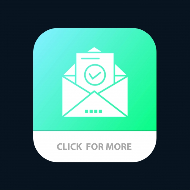 640x640 Mail Email Envelope Education Mobile App Icon Design, Background