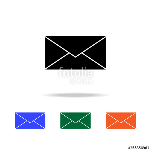 500x500 Closed Envelope Icon Elements Of Simple Web Icon In Multi Color