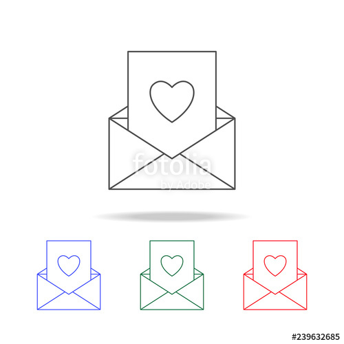 500x500 Letter For Mom In Envelope N Elements Of Mother Day In Multi