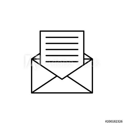 500x500 Letter From Envelope Icon Element Of Simple Icon For Websites