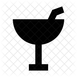 256x256 Appetizer Icon Of Glyph Style