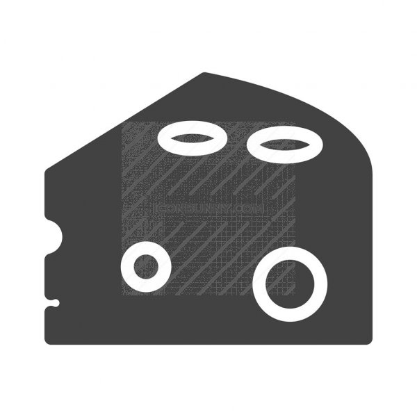 600x600 Cheese Glyph Icon