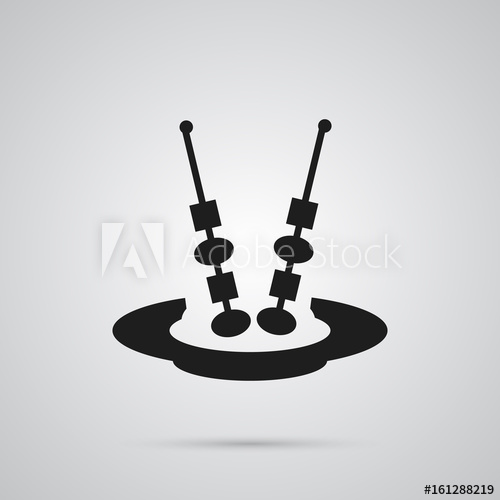 500x500 Isolated Appetizer Icon Symbol On Clean Background Vector Canape