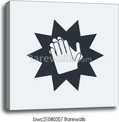 382x390 Applause Icon, Canvas Print Barewalls Posters Prints