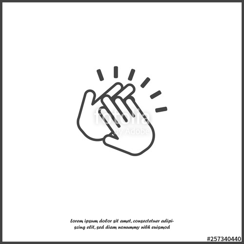 500x500 Applause Icon A Symbol Of Clapping Business Illustration