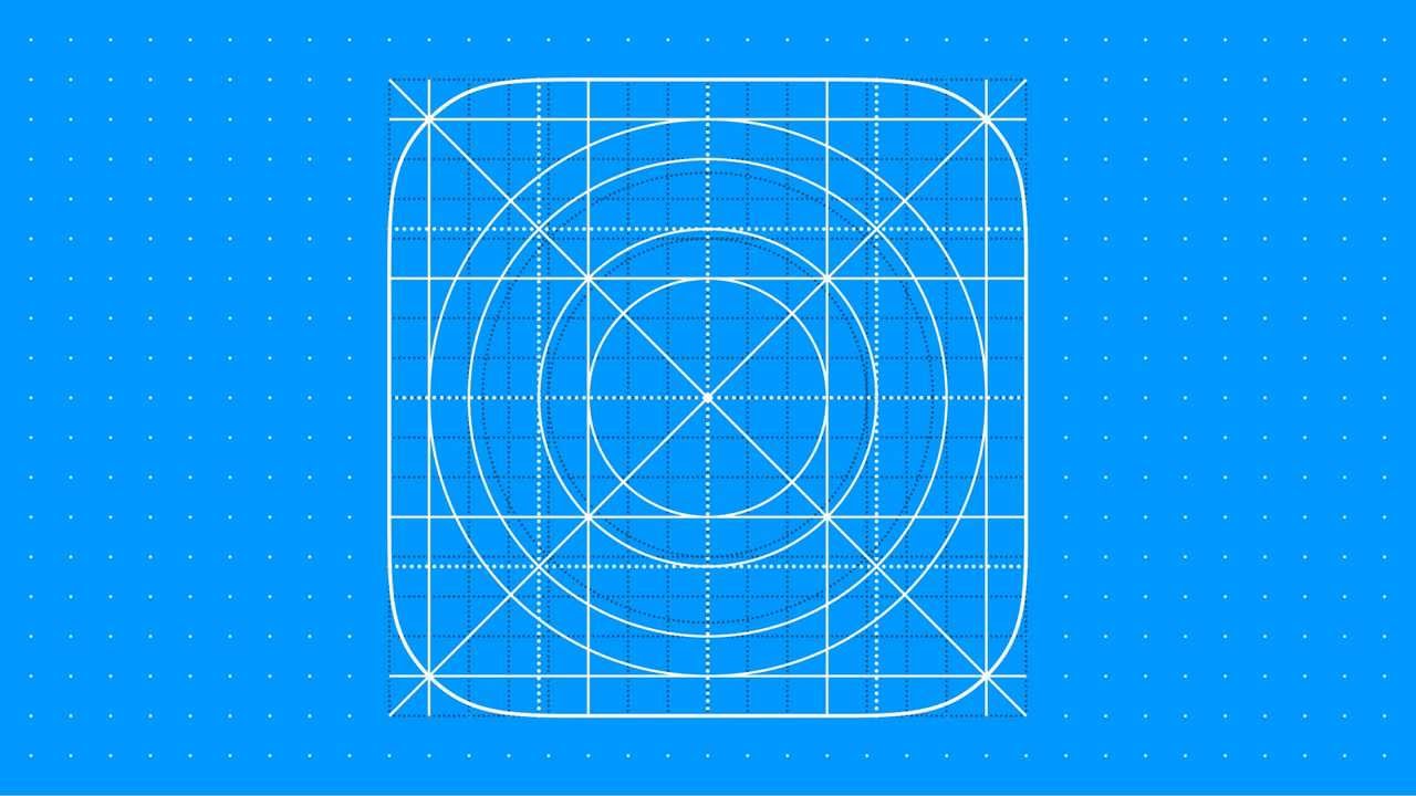 1280x720 Free Template Ios Icon Grid Vector Illustration On Behance