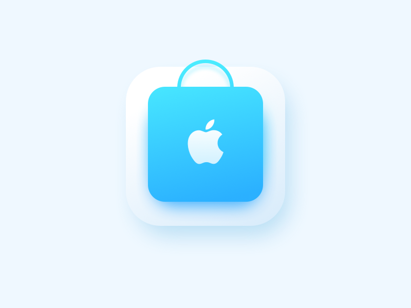 800x600 Apple Store Icon Redesign Logo Icon Design, App Icon Design