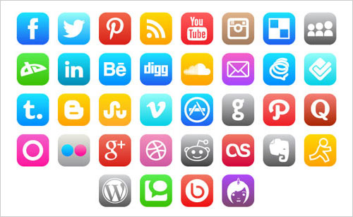 500x307 Apple Social Media Icons Images