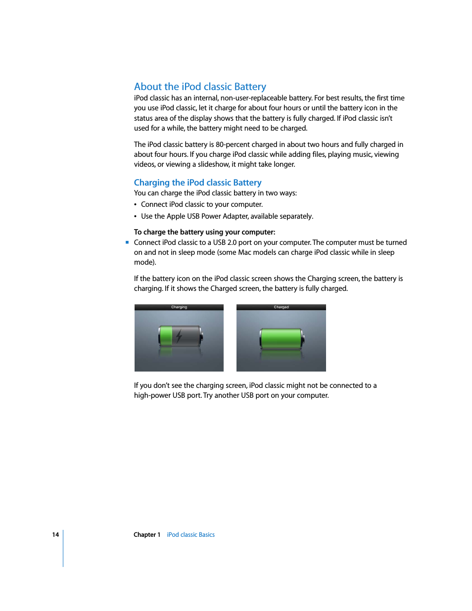 954x1235 About The Ipod Classic Battery, Charging The Ipod Classic Battery