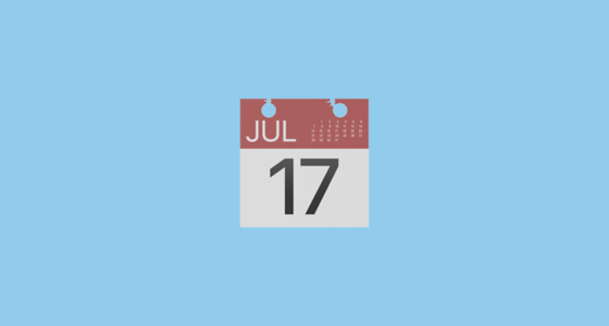 560x300 Calendar Emoji
