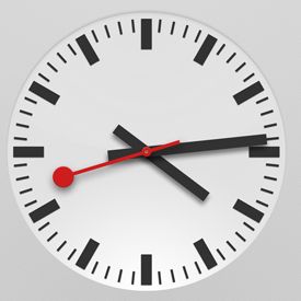 275x275 Swedish Railways Clock Home Clock Icon, Smart Watch Apple, Clock