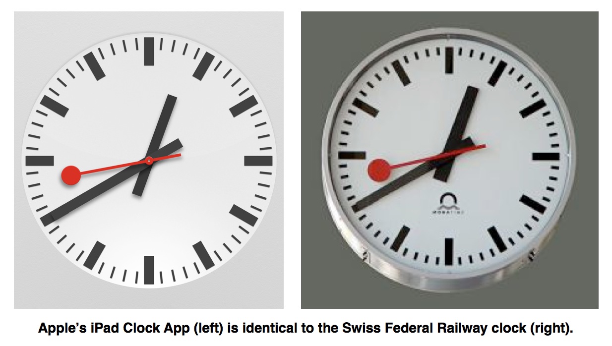 1234x698 Apple Swings Deal For Swiss Railway Clock Icon The Mac Observer