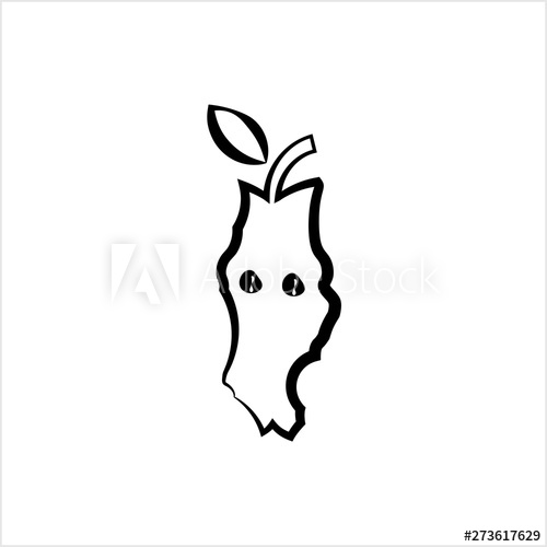 500x500 Apple Stub Icon, Apple Core Icon