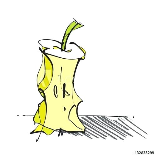 500x500 Drawing An Apple