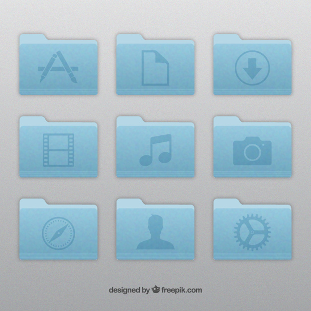 625x625 Apple Folder Icons Vector Free Download