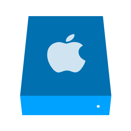 512x512 Apple, Drive, Folder Icon Free Of Phlat Blue Folders Icons