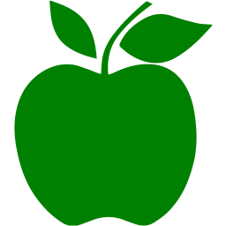 256x256 Green Apple Icon