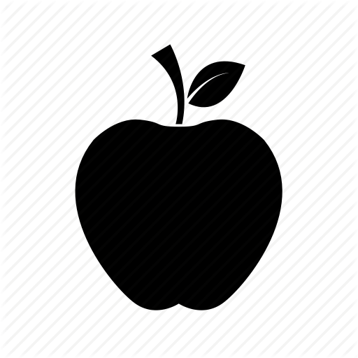 512x512 Apple, Apple With Leaf, Fresh Apple, Fruit Icon