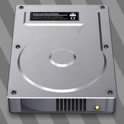 256x256 Dark Hard Drive Icons