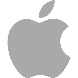 256x256 Dark Gray Apple Icon