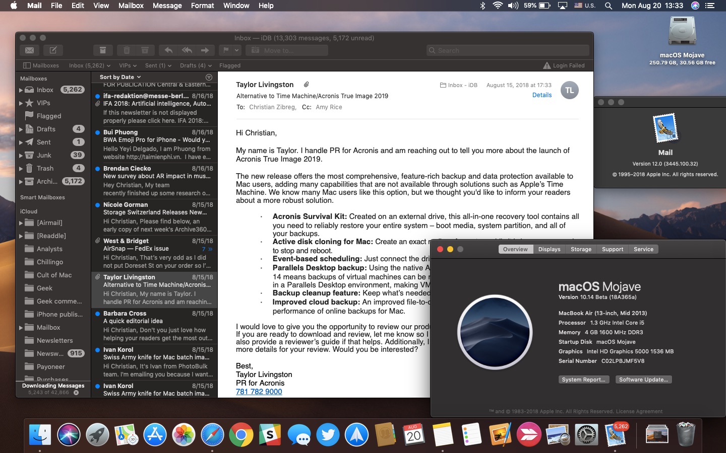 Macos Mojave How To Switch Between Dark And Light Mode In Mail 1440x900 Macos Mojave How To Switch Between Dark And Light Mode In Mail