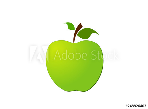 500x367 Vector Apple Icon Design With Vitamin Composition