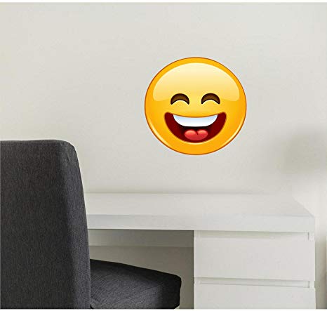 466x443 Laughing Emoji Wall Decal!! Omg Iphone Emoticon