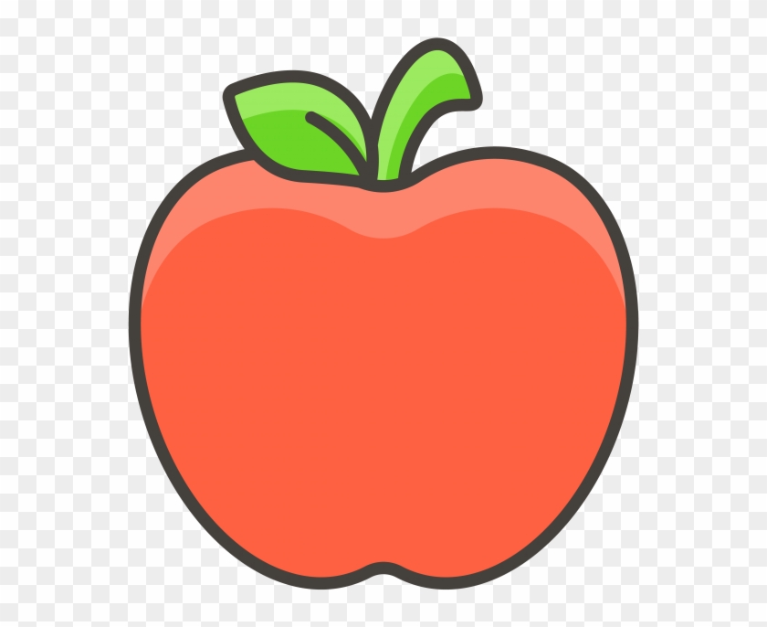 840x686 Red Apple Emoji Icon, Hd Png Download