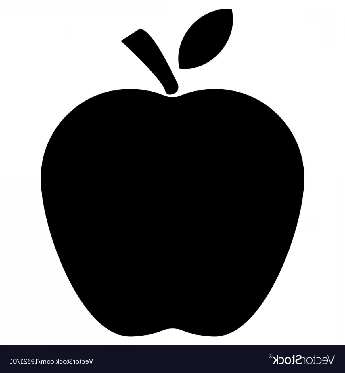 1200x1296 Apple Icon On White Background Flat Style Apple Vector Cqrecords