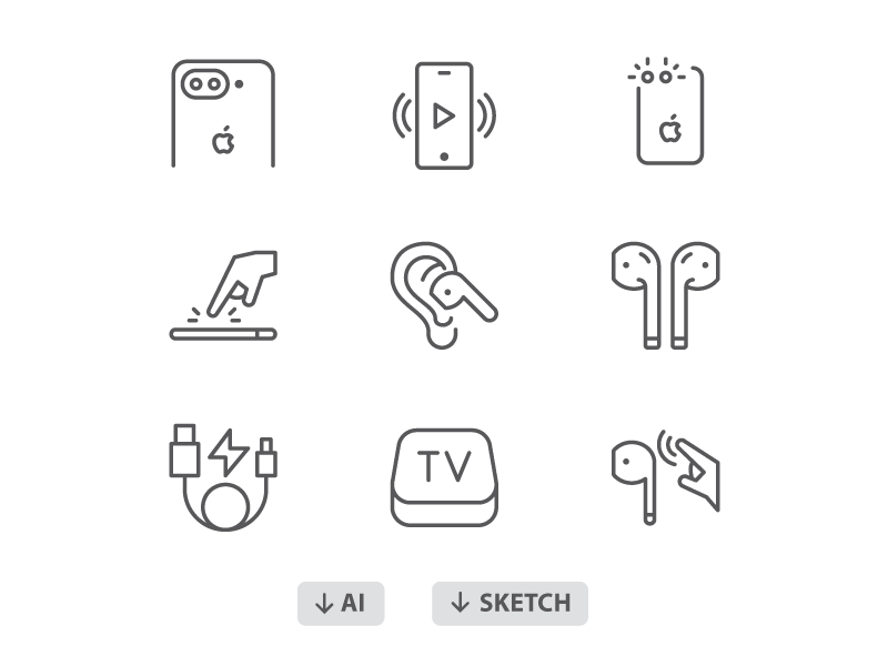 800x600 Free Icons Iphone Airpods Icons