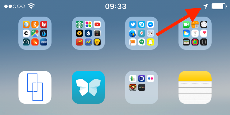 750x374 What's This Little Arrow Showing Up In My Iphone Status Bar