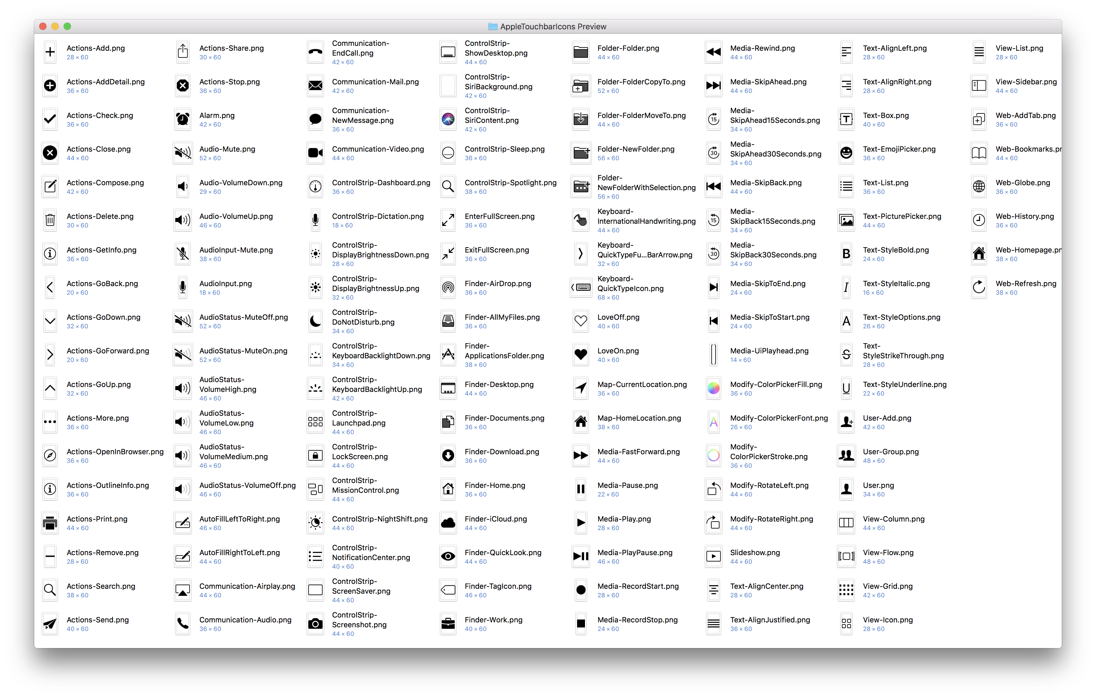 3584x2280 Native Apple Icon Pack For Btt