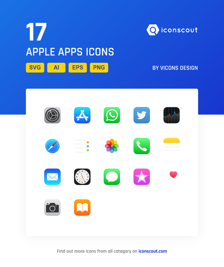 735x876 Apple Apps Icon Pack