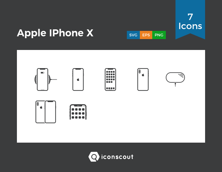 735x568 Apple Iphone X Icon Pack