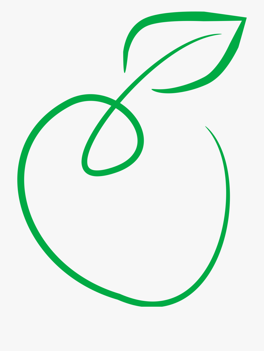 920x1220 Clipart Green Apple