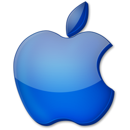 256x256 Simple Blue Apple Icon, Png Clipart Image