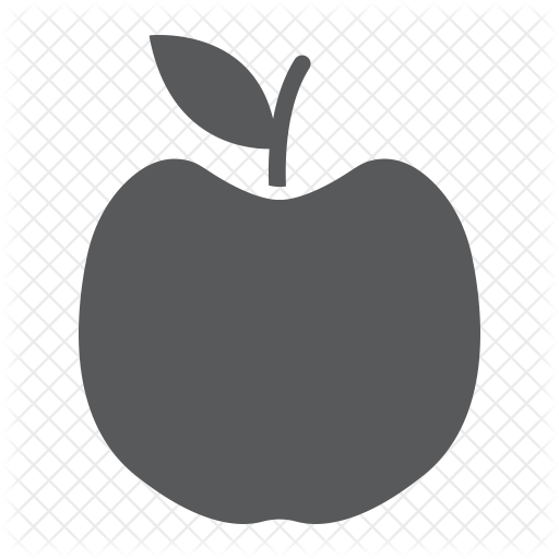 512x512 Apple Icon Of Glyph Style